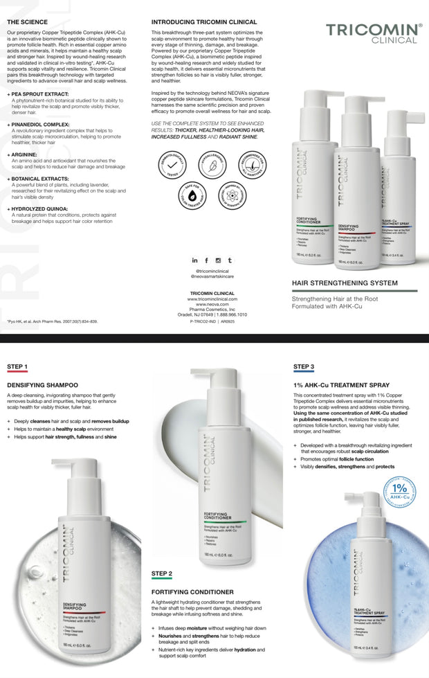 Tricomin Clinical Hair Care Line